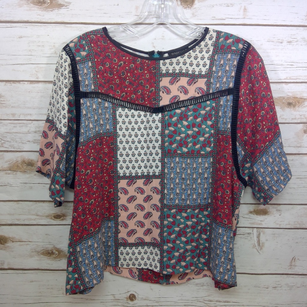 CLOSET CLOSING Size 10 TOPSHOP short sleeve shirt